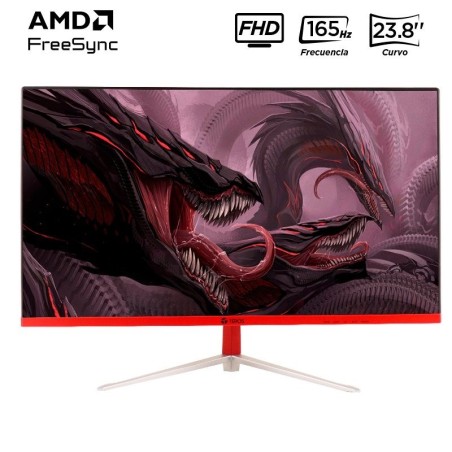 Monitor gamer curvo 23.8" Teros TE-2471G Panel VA, FHD(1920x1080), 165Hz, 2ms, entradas HDMI
